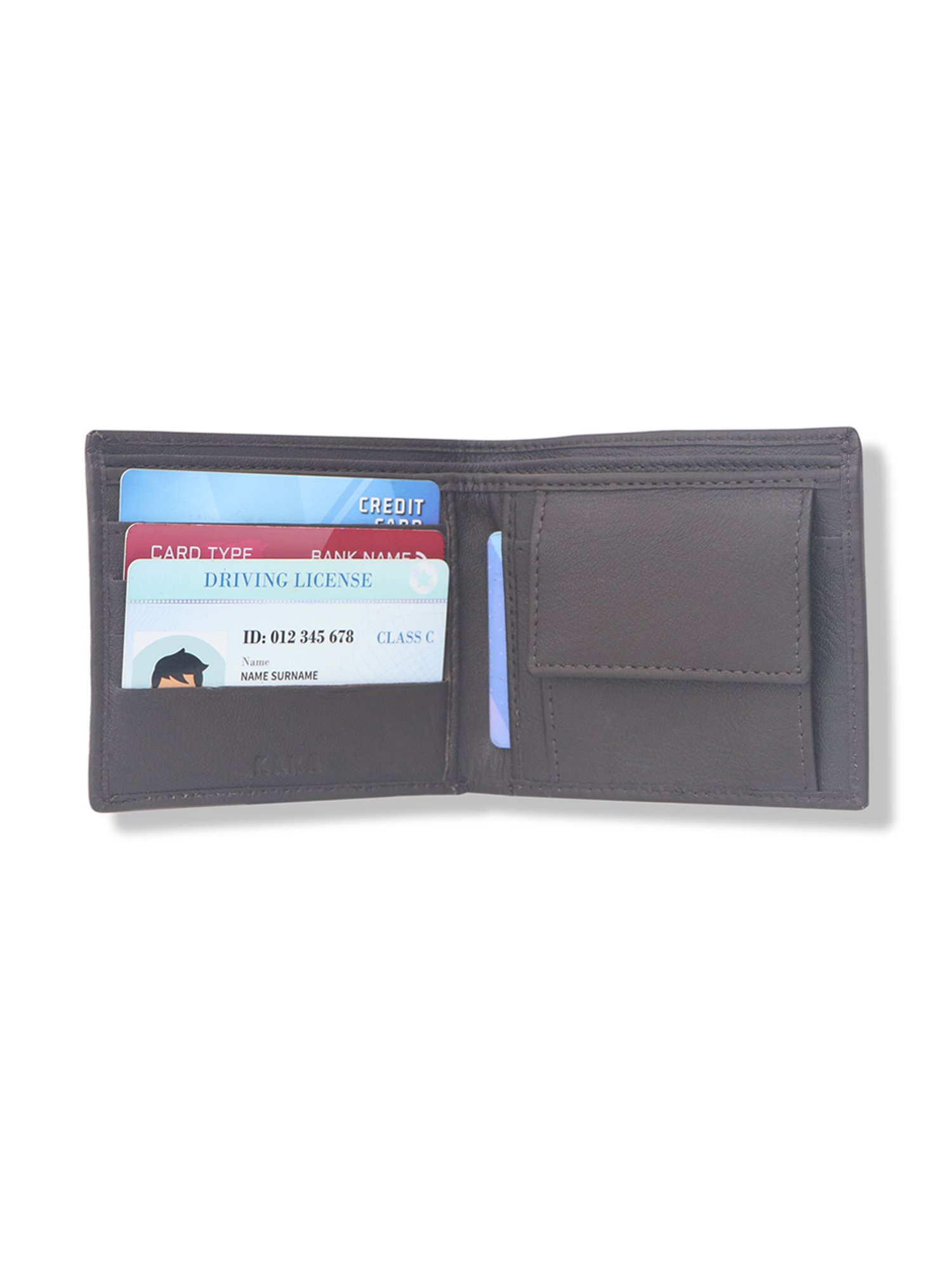 Kara Brown Formal Leather Bi-Fold Wallet for Men
