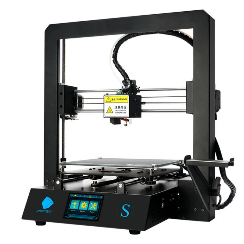 ANYCUBIC MEGA S FDM 3D Printer with Updated Extruder, All Metal Frame, Free Test Filament, DIY Printer Works with TPU/PLA/ABS Print Size 8.27(L) x 8.27(W) x 8.07(H) inches