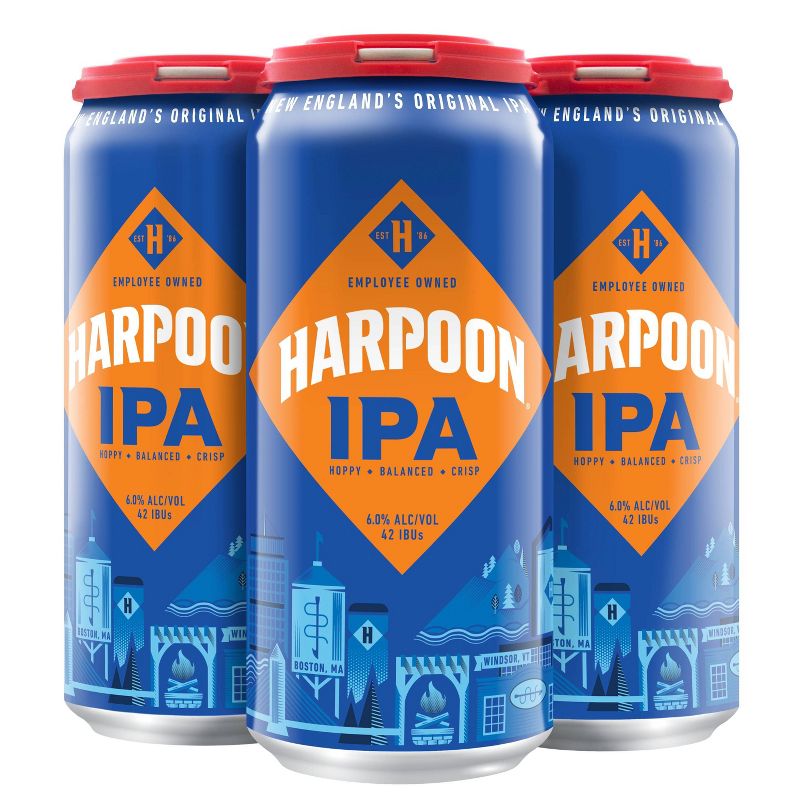 Harpoon IPA Beer - 4pk/16 fl oz Cans