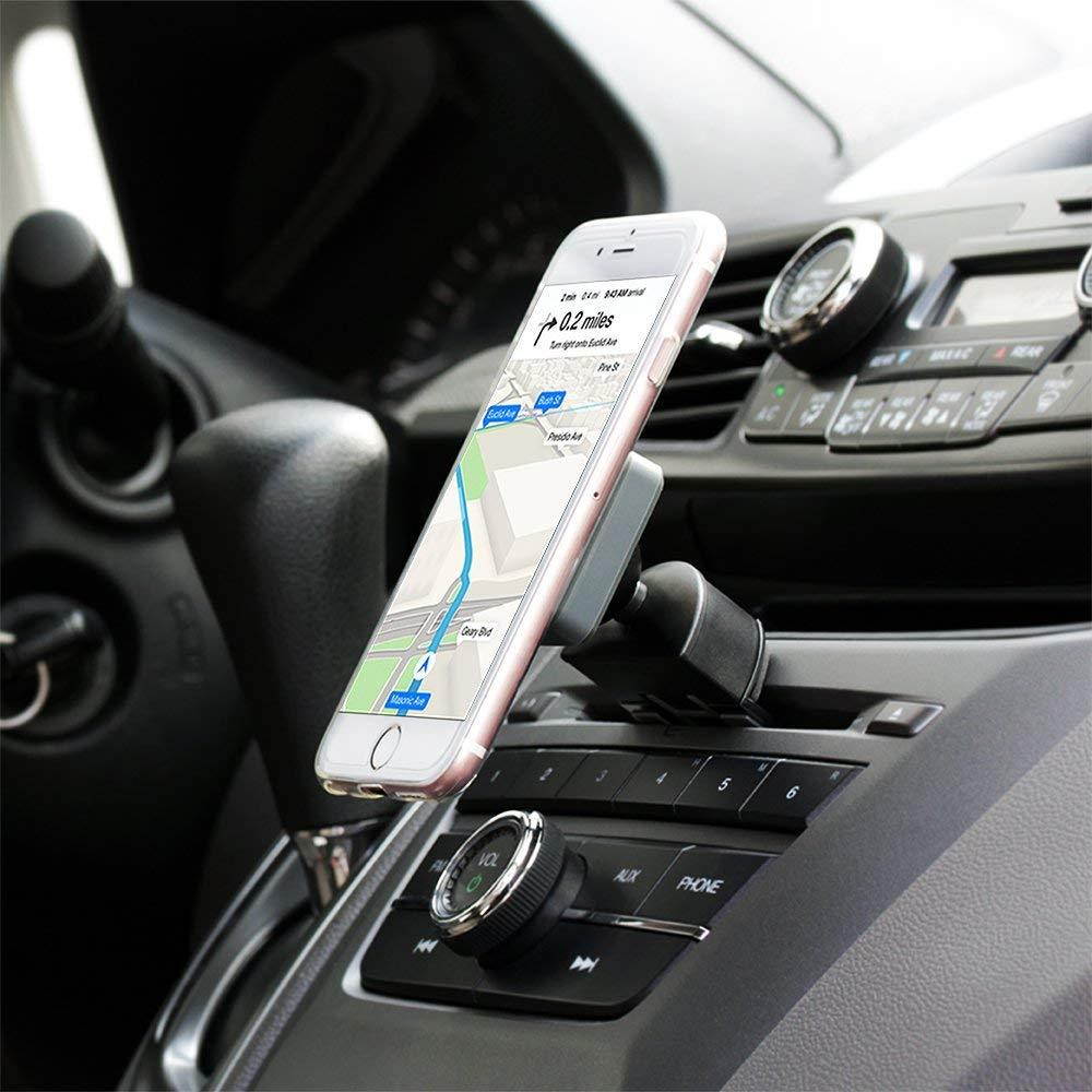 Koomus Pro CD-M Universal CD Slot Magnetic Cradle-less Smartphone Car Mount Holder for all iPhone and Android Devices