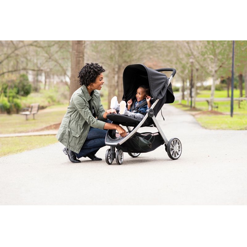 Cybex Eezy S+2 Travel System with Aton 2 Infant Car Seat - Deep Black
