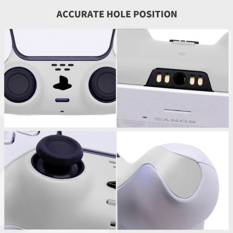 Decorative Strip for PS5 Dualsense Controller, Ackmioxy PS5 Accessories DIY PS5 Controller Replacement Shell Color Replacement Decoration Accessories for PS5 Controller Panel (Red)