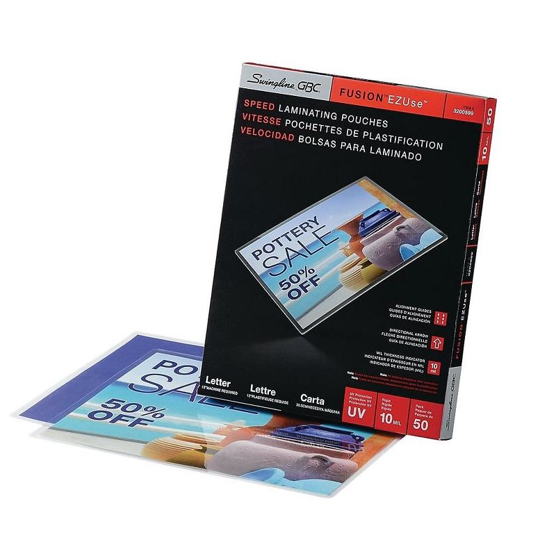 GBC EZUse Thermal Pouches Letter 50/Box (3200599) 558338