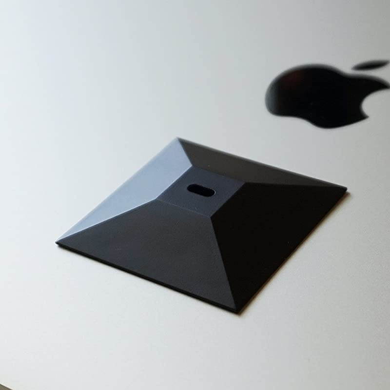 Pyramid Adhesive Security Plate for Laptop Tablet MacBook Mac MacBook pro Android Galaxy Tab iPhone Anti Theft Universal Lock Plate Matte Black