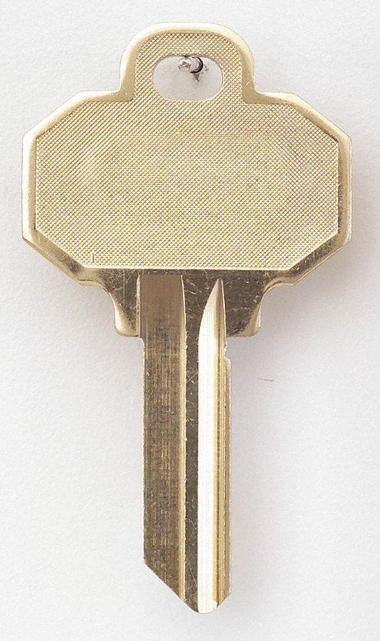 Key Blank, Brass, Type BW2,5 Pin, PK10