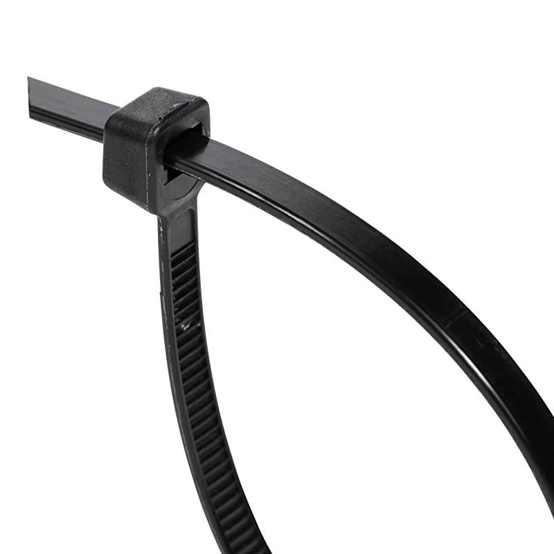 Buddies Cable Ties with Tensile Strength of 50 lb 100 count 11Inch Length Black