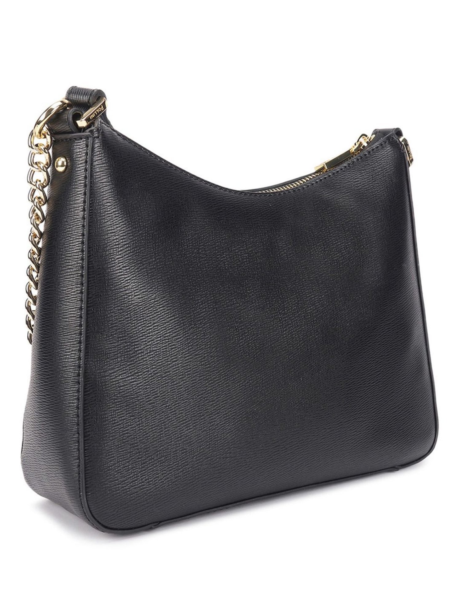 Pollini Black Large Hobo Bag
