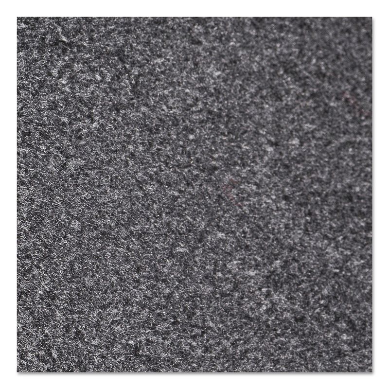 3'x10' Rectangle Solid Floor Mat Black - Crown