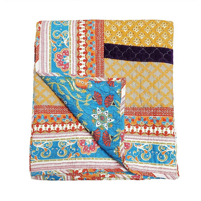 Greenland Home Fashion Thalia Accessory Throw High Quality Blanket - 50"x60" in Multicolor