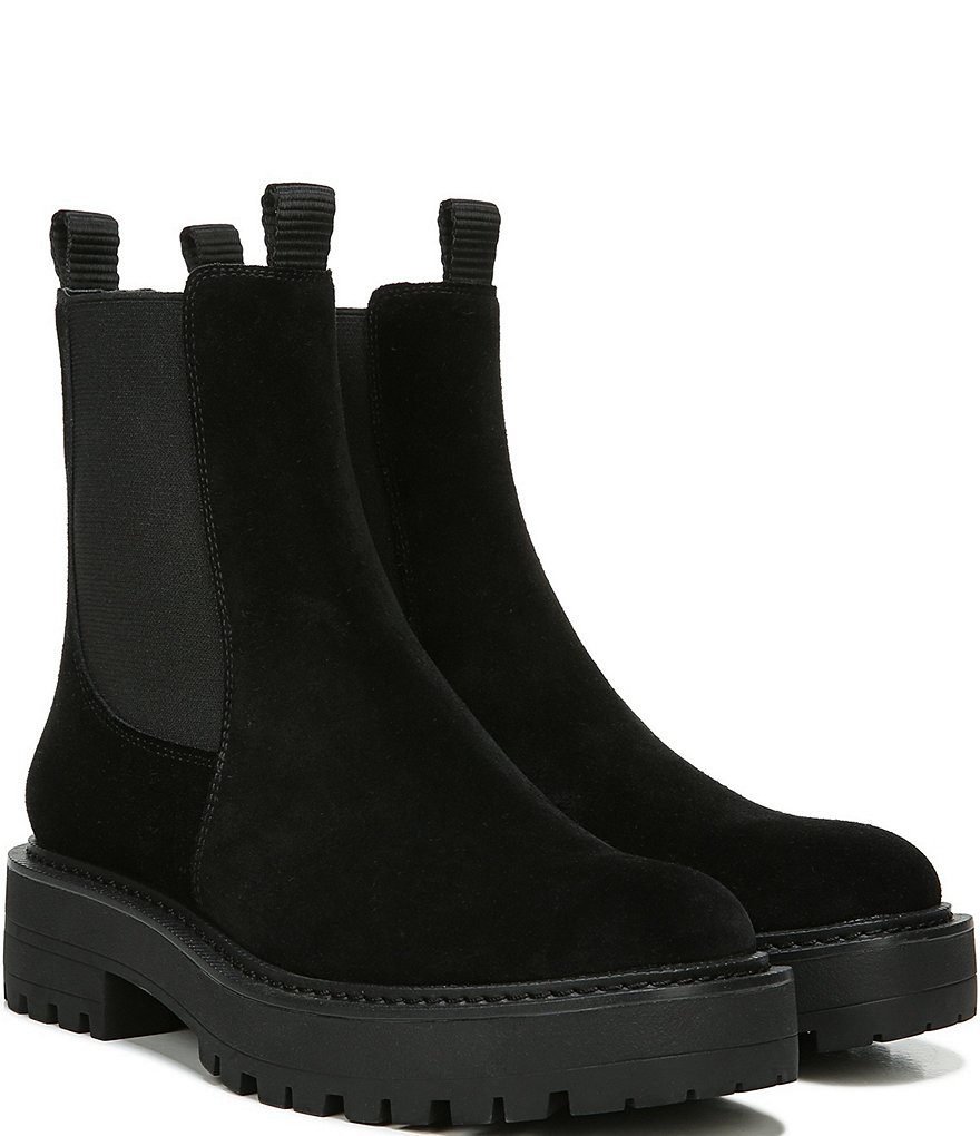 Sam Edelman Laguna Slip On Waterproof Suede Chelsea Booties