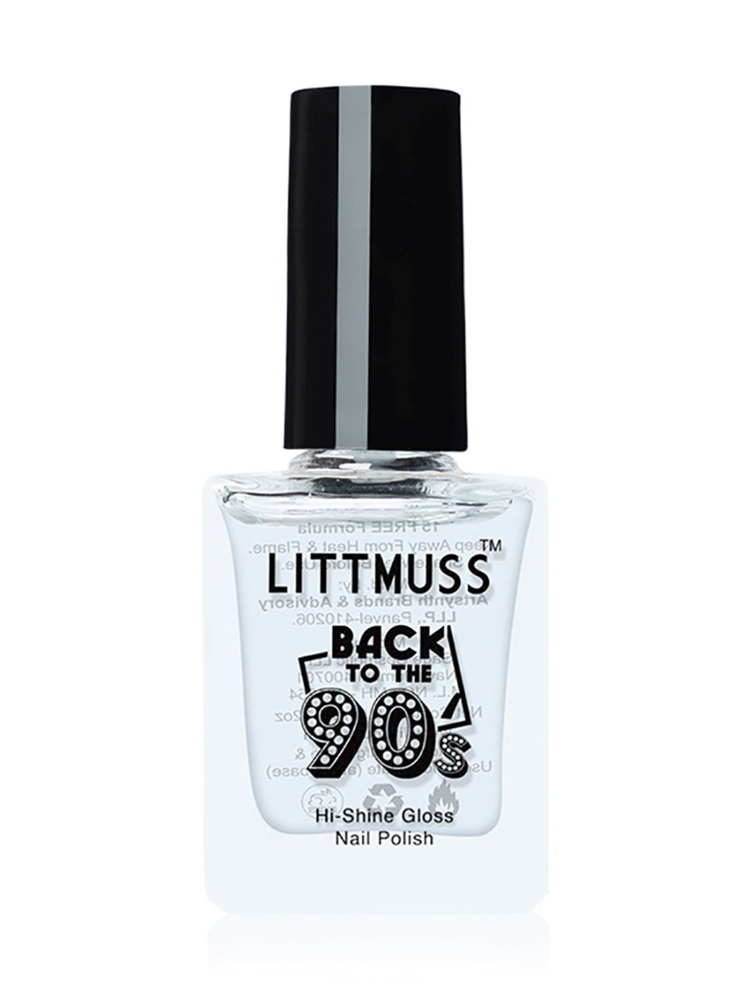 Littmuss Back To The 90's Hi Shine Gloss Nail Polish Crystal Top Coat 060 - 9.5 ml