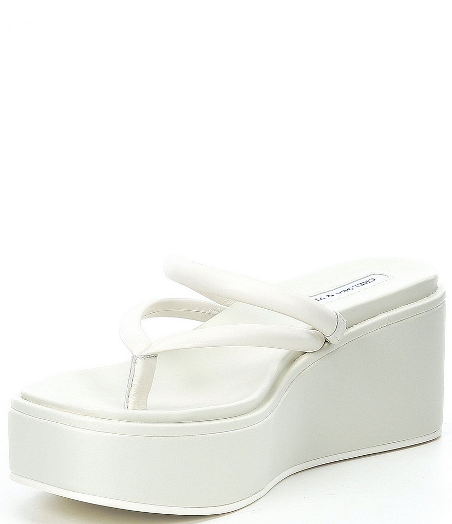 Chelsea & Violet Benni Flatform Wedge Thong Sandals