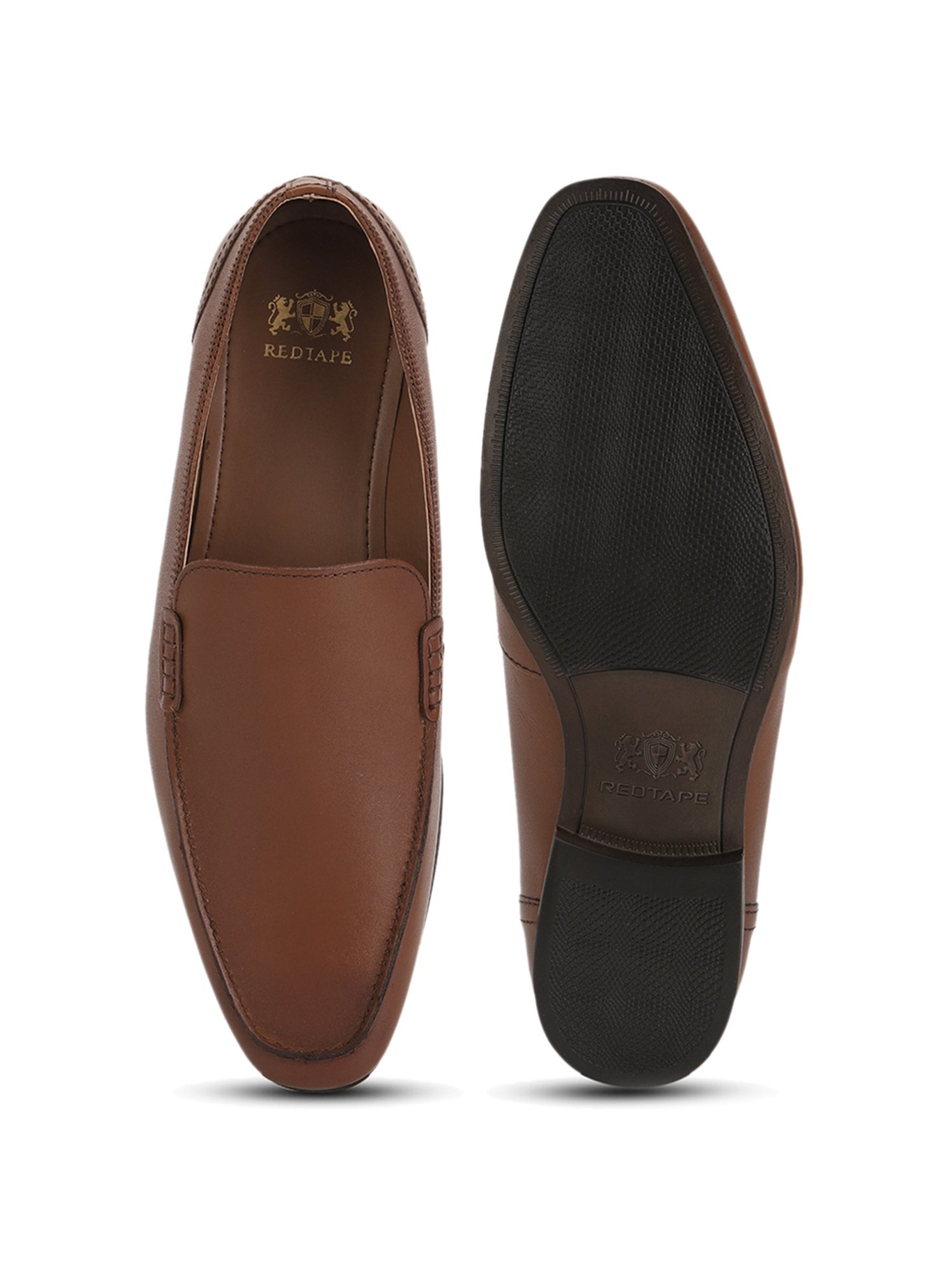 Red Tape Men's Tan Formal Loafers