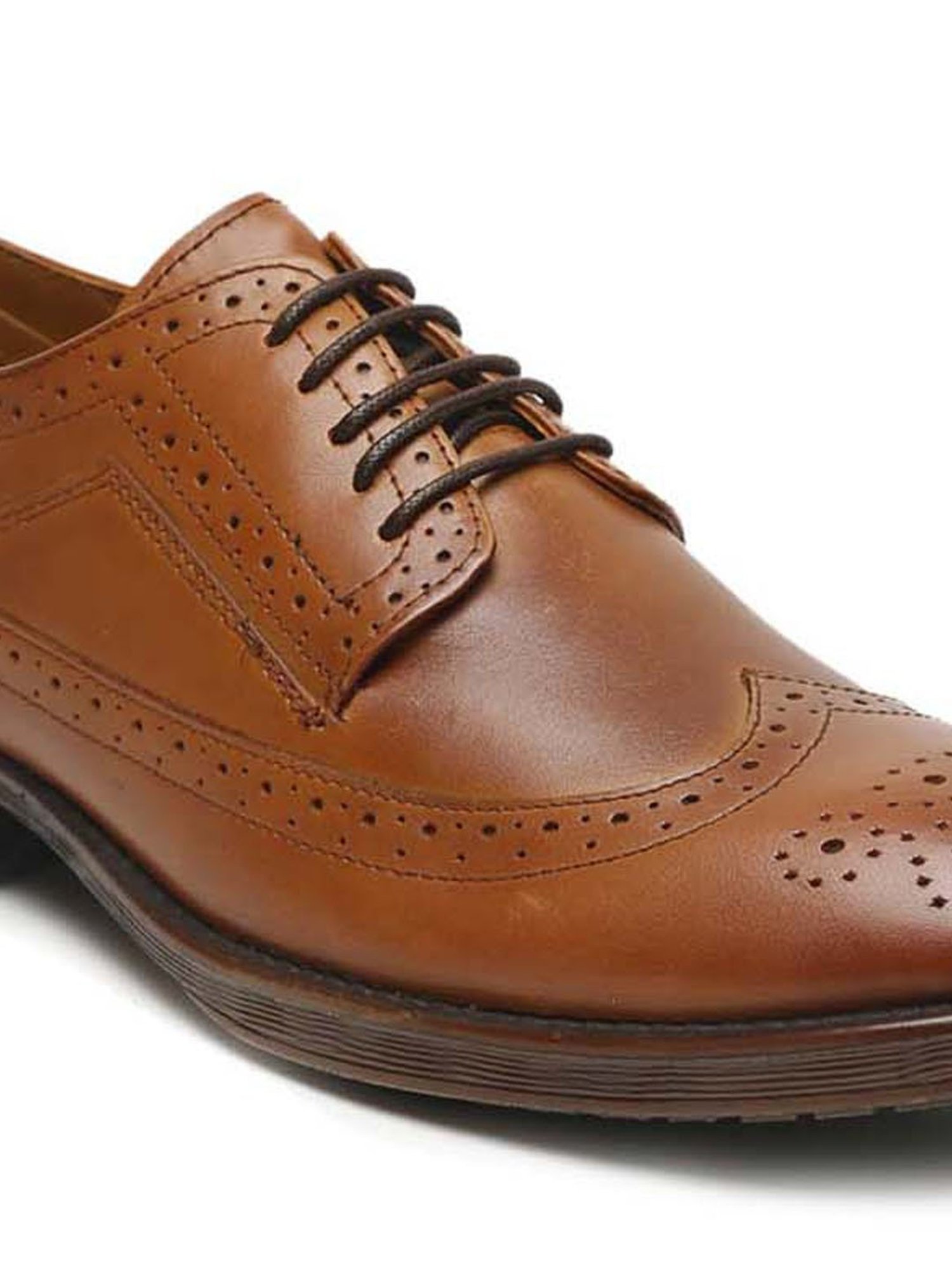 Teakwood Leathers Men's Tan Derby Shoes