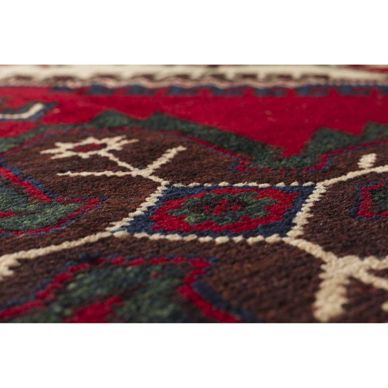 4'7"x7'9" Vintage One-of-a-Kind Reinulf Rug Red - Revival Rugs