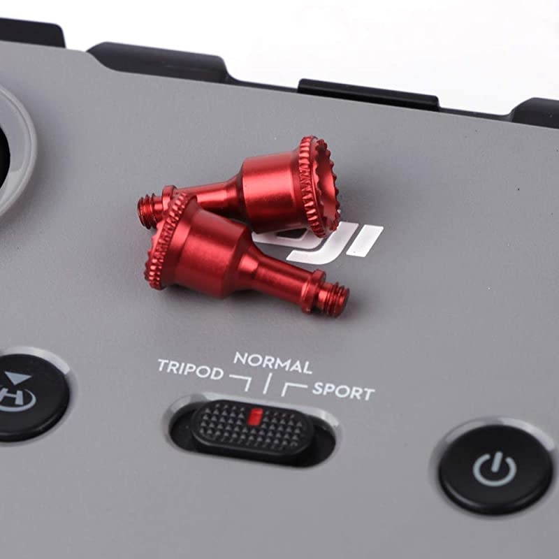 Mavic Air 2 Mini 2 Thumb Rocker CNC Aluminum Alloy Joystick for DJI Mavic Air 2 Mini 2 Remote Controller Red