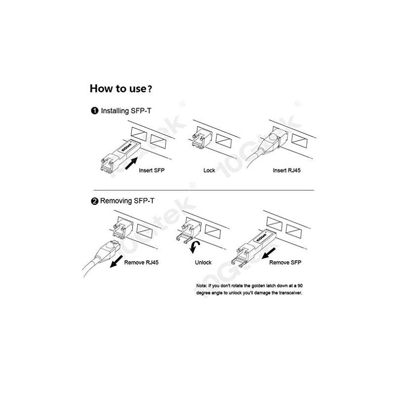 SFPT 1000BASET Copper SFP SFP to RJ45 SFP Compatible with HPP Aruba J8177BJ8177C