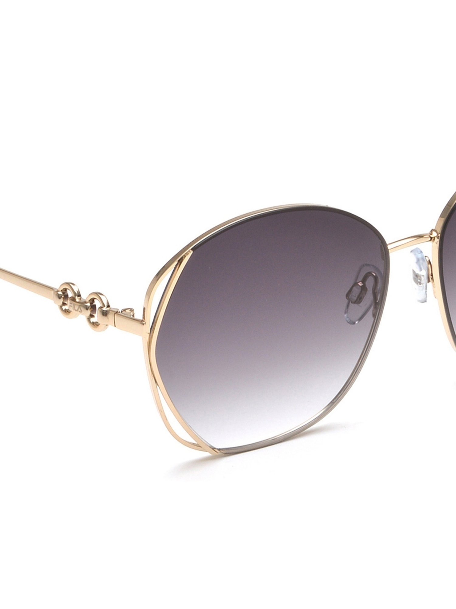 Fila Grey Oval Sunglasses for Women