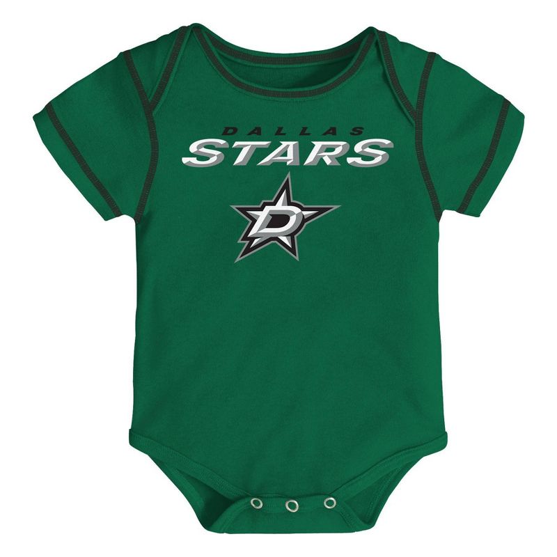 NHL Dallas Stars Baby Boys' Game Winner Bodysuit Set 3pk - 3-6M