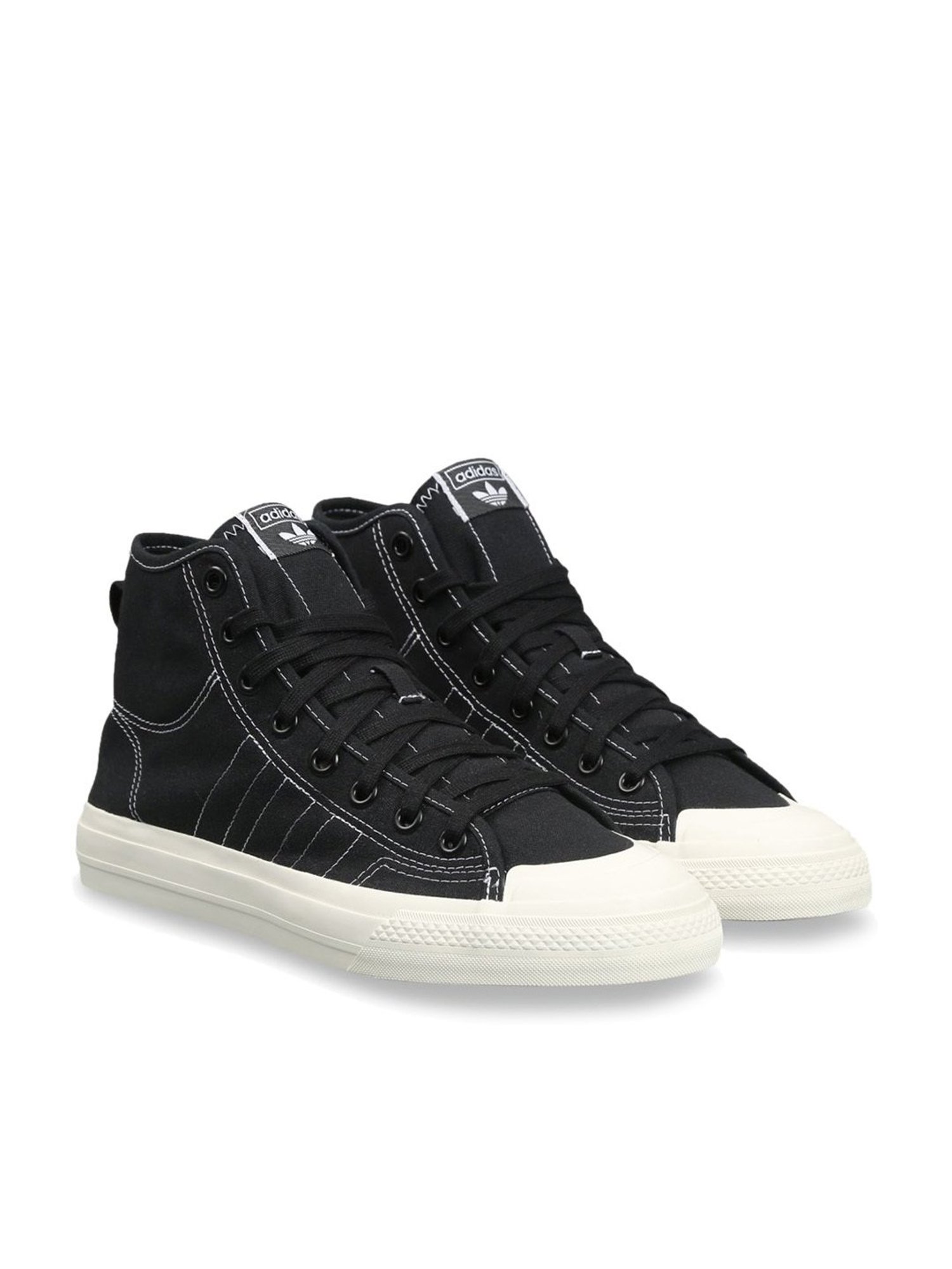 Adidas Originals Men's NIZZA HI RF Black Ankle High Sneakers