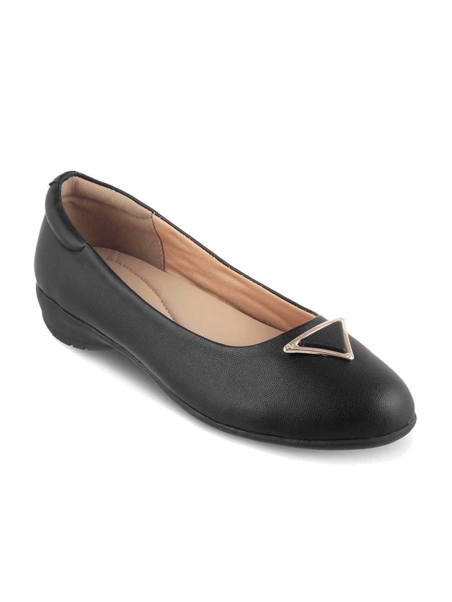 Tresmode Women's Black Flat Ballets