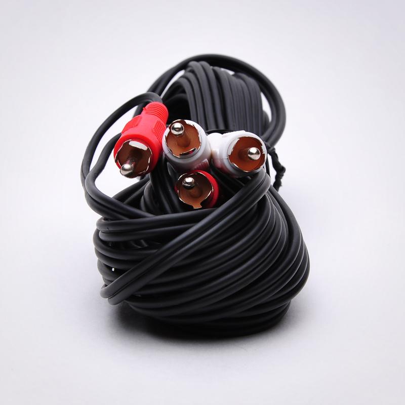 FireFold RCA-RWMM2-25 2 RCA Audio Cable - Male to Male 25ft - for connecting DVD players, VHS players, Sega Dreamcast, Nintendo 64