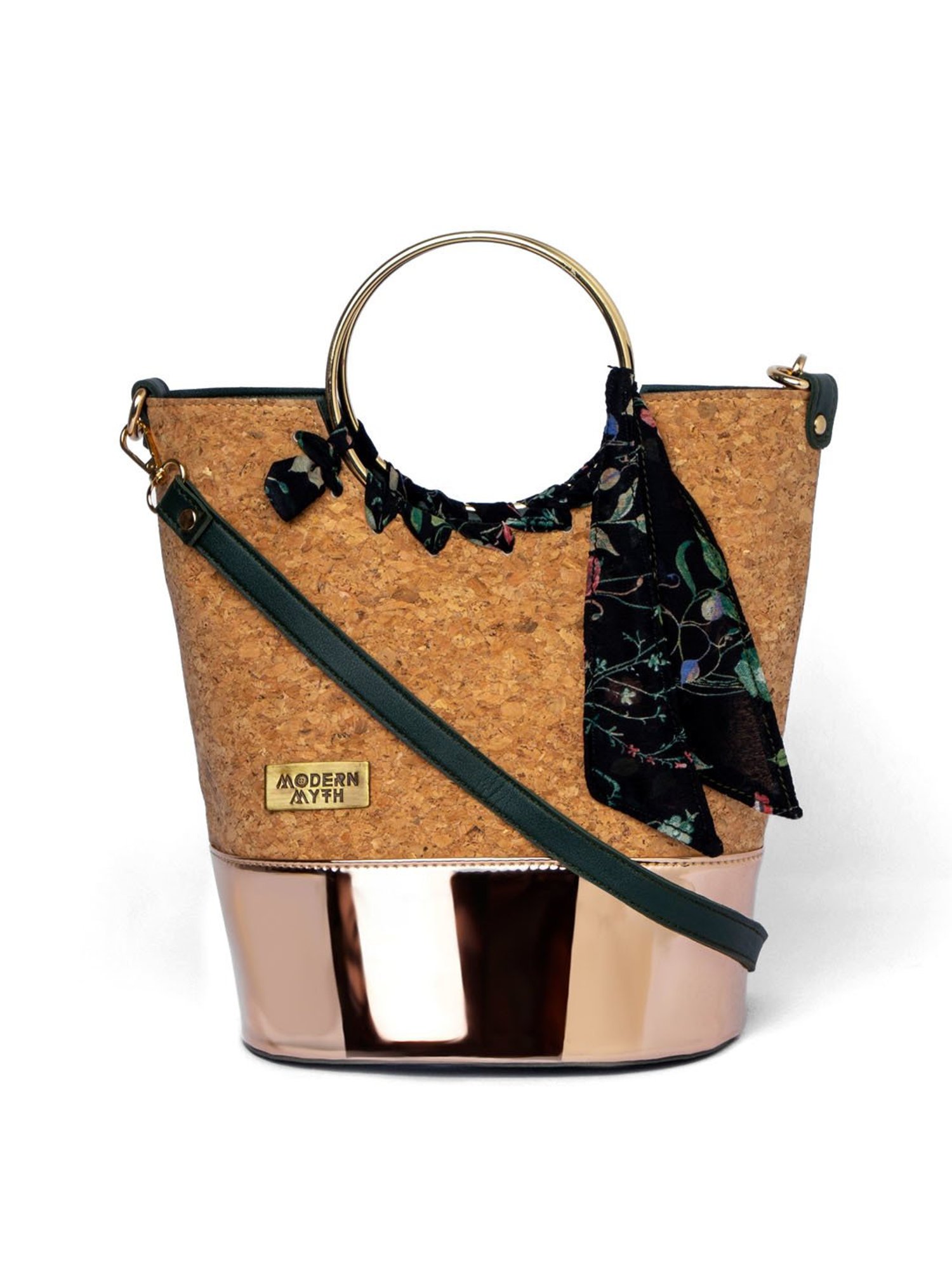 Modern Myth Multicolor Textured Medium Bucket Handbag