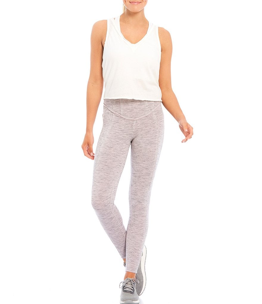 Free People FP Movement Hybrid Exposed Seam Detail High Rise Leggings