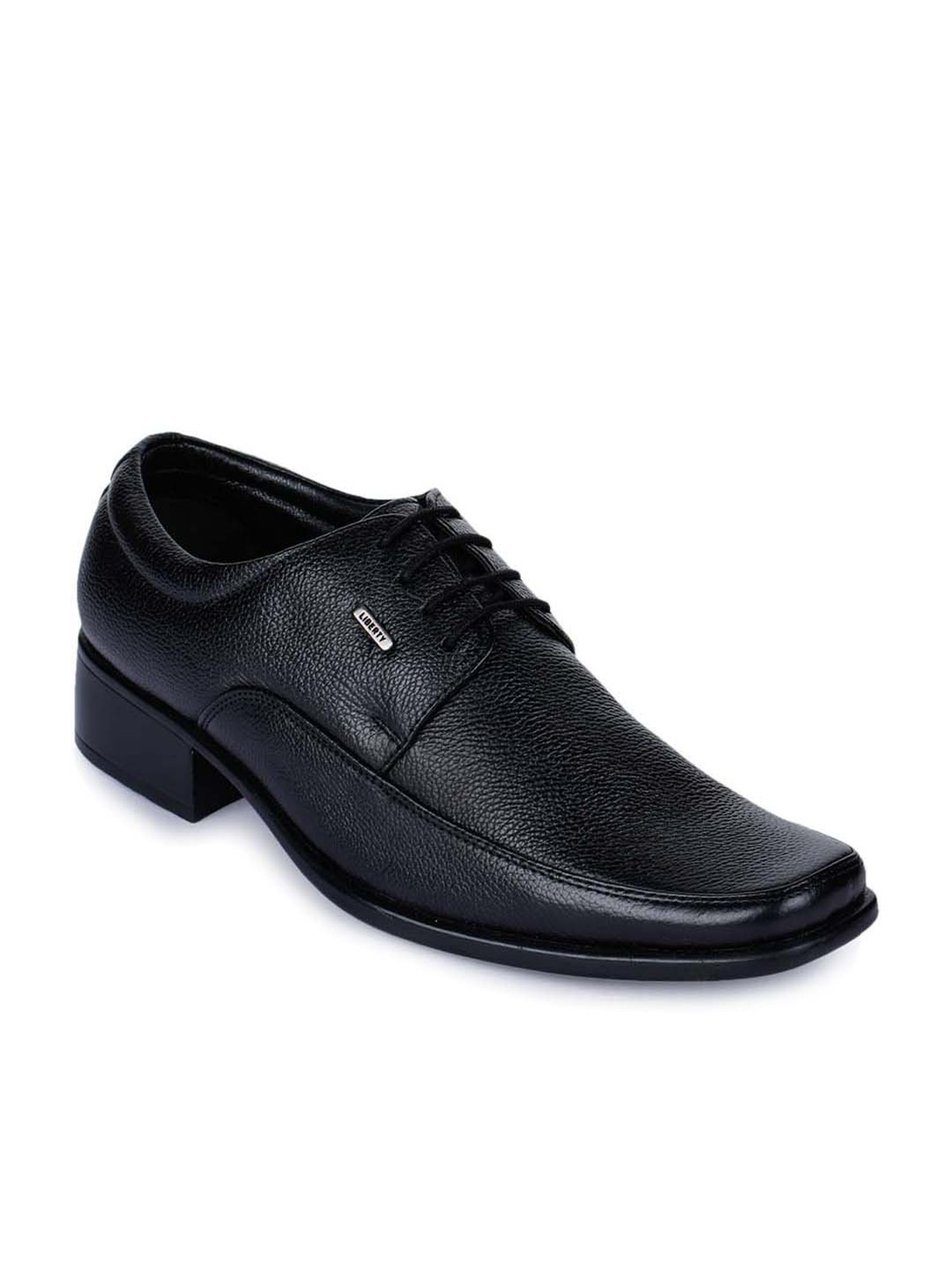 Fortune By Liberty Men Black Derby Shoes