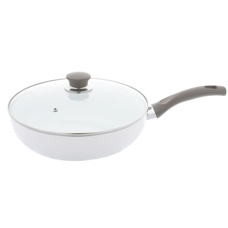 Ballarini Tropea Veggie 4-qt Aluminum Ceramic Nonstick Saute Pan with Lid