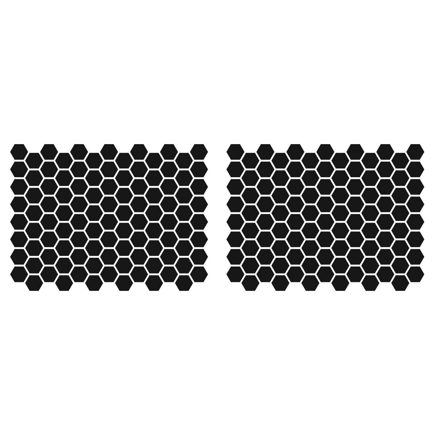 LiteMark 1 Inch Blue Hexagon Decals - Pack of 208