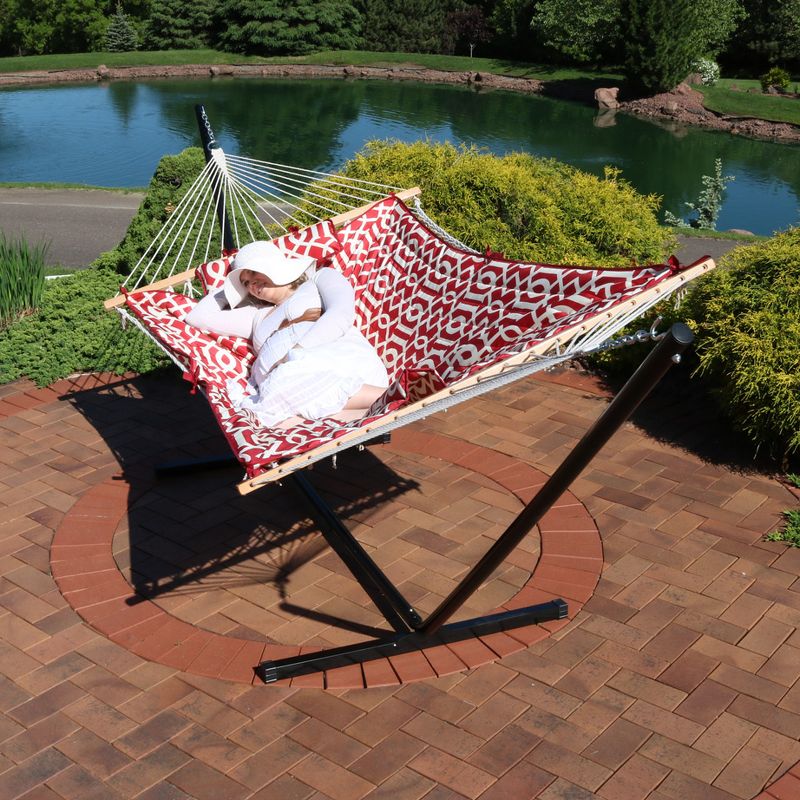 Key West Quilted Stripe Hammock - Blue