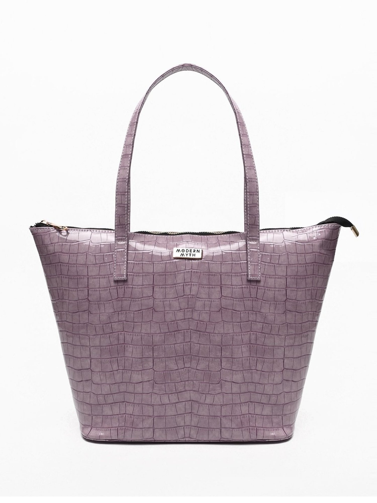 Modern Myth Epic Lilac Textured Large Tote Bag