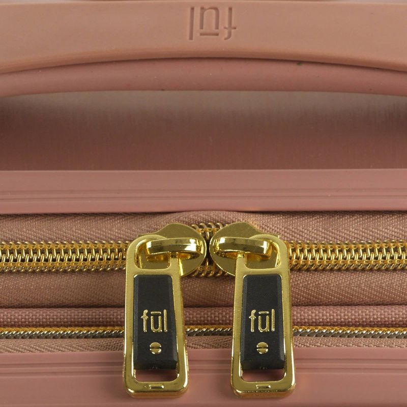 FUL Disney Mickey Mouse Textured 25" Hardside Rolling Suitcase - Rose Gold