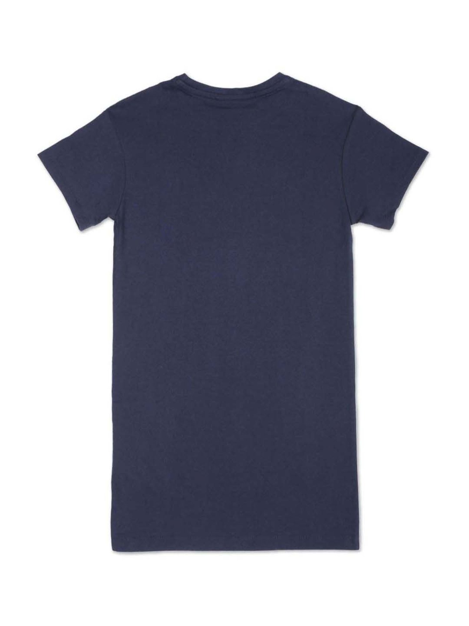 Tommy Hilfiger Kids Cobalt Sapphire Cotton Logo Dress