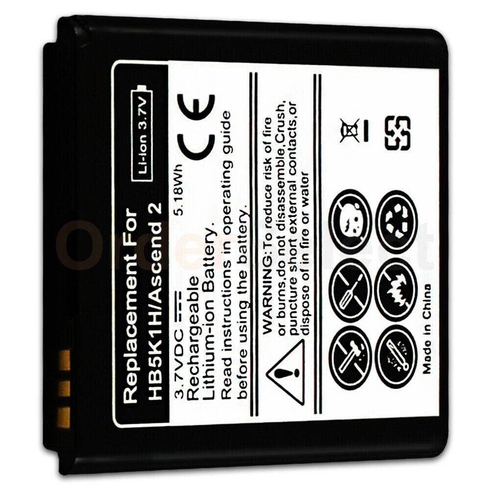 New Battery 1400mAh Battery 3.7V for Huawei HB5K1H M865 C8650, Ascend 2, Sonic