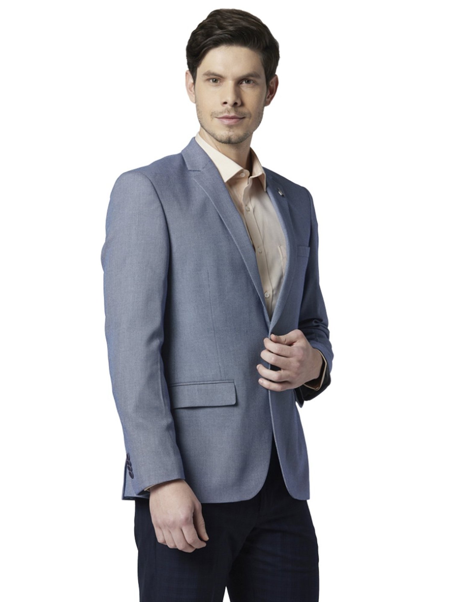 Park Avenue Blue Regular Fit Blazer