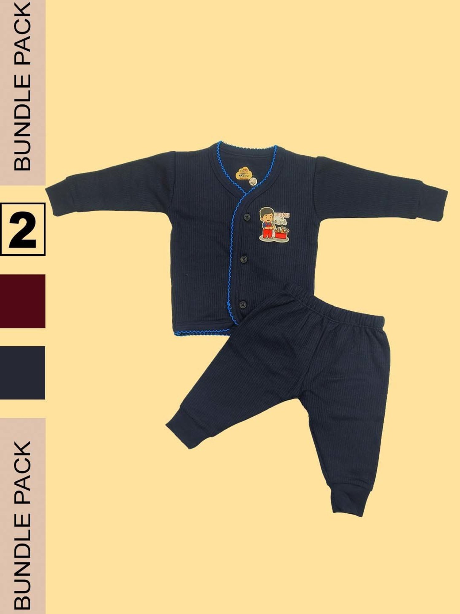 Bodycare Kids Assorted Striped Full Sleeves T-Shirt with Pants