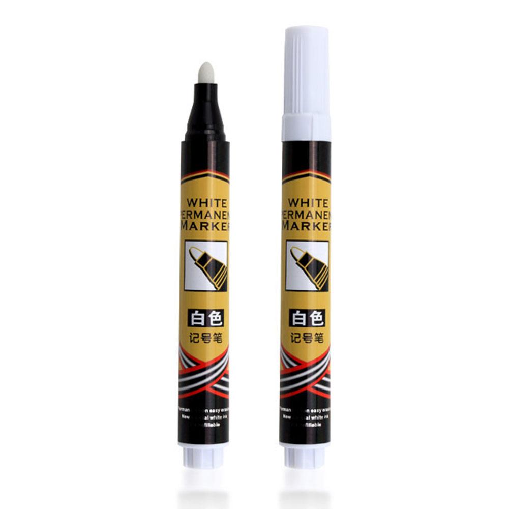 Fast 2 PCS Paint White Pen Marker Waterproof Permanent Car Tire Lettering Rubber Letter Economical
