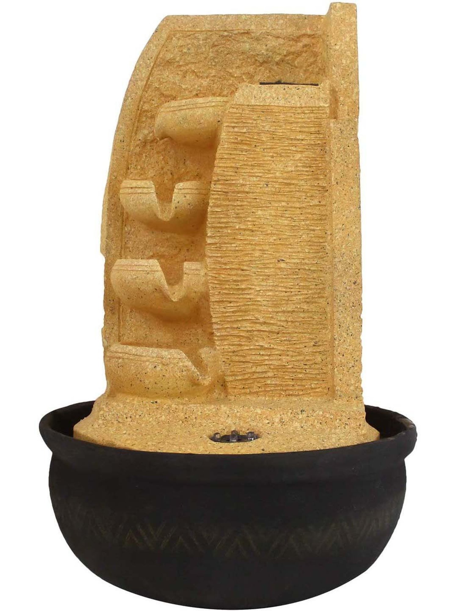 Tayhaa Brown Resin Fiery Tiger Head Showpiece