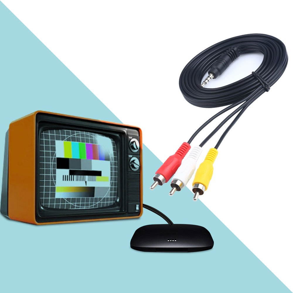 1.5M 3.5mm Jack Plug Male to 3 RCA Adapter AUX Cables 3.5 to RCA Male Audio Video AV Cable Wire Cord for Hi-Fi Stereo