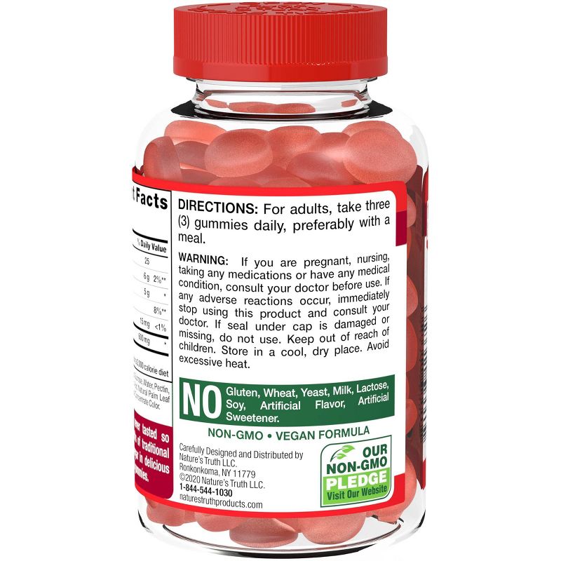 Nature's Truth Apple Cider Vinegar 600mg Gummies - Apple - 75ct
