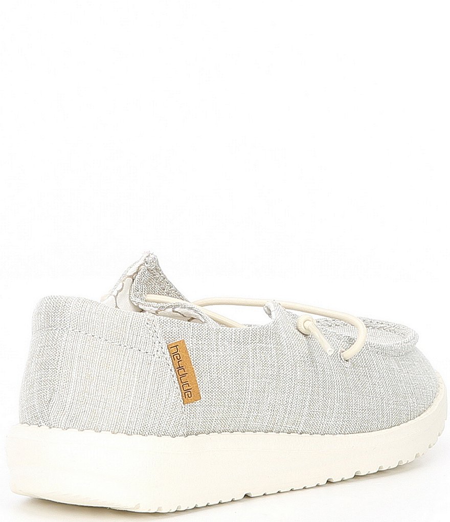 Hey Dude Girls' Wendy Linen Washable Slip-Ons (Toddler)