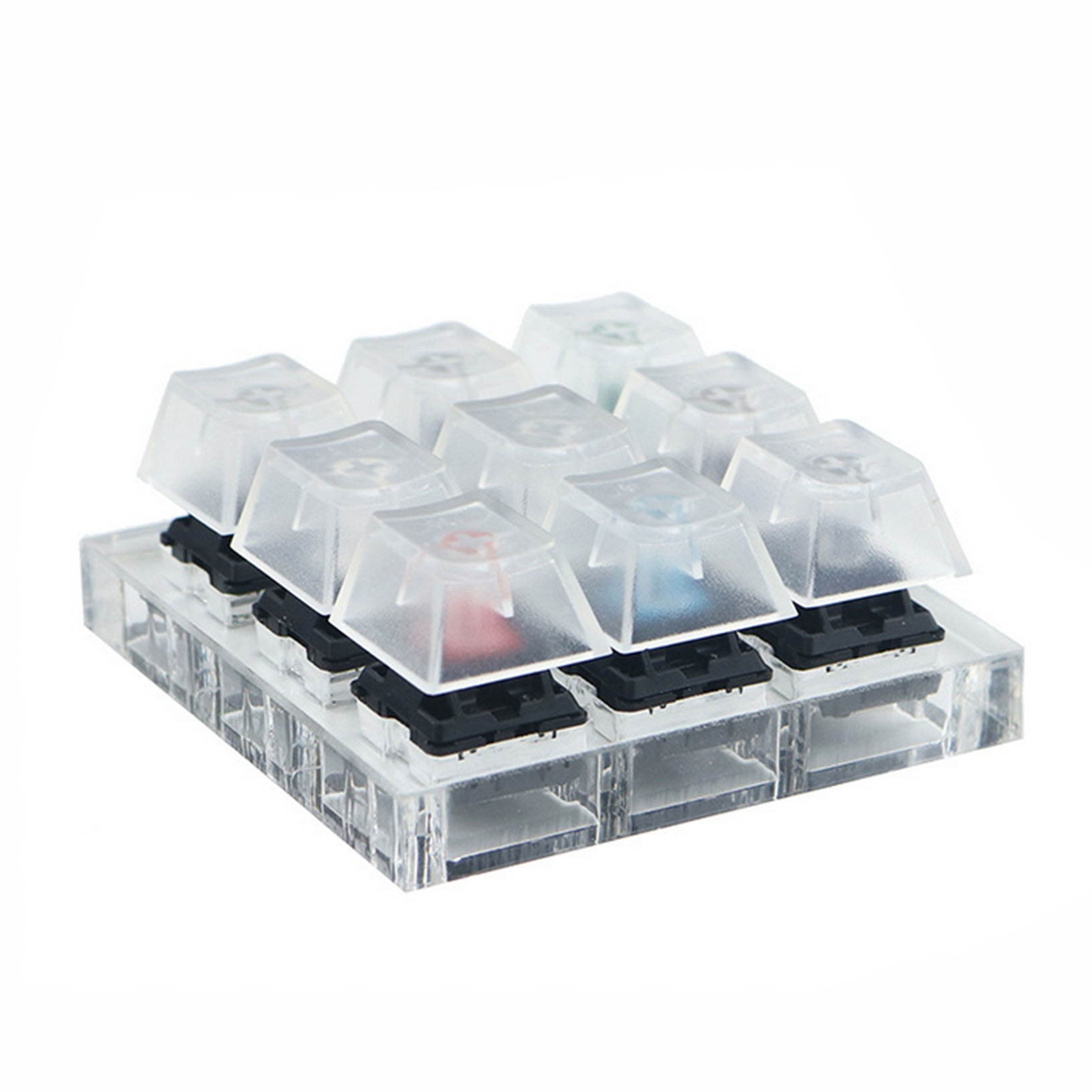 for Cherry MX 9 Keys Switch Tester Shaft + 9 Keycap puller keyboard Sampler Kit