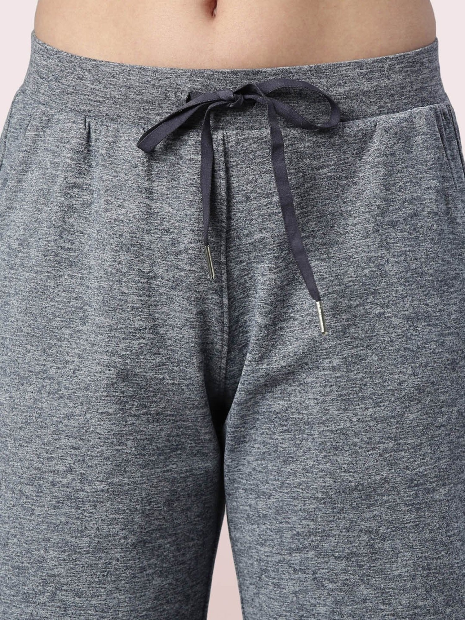 Enamor Light Grey Relaxed Fit Shorts