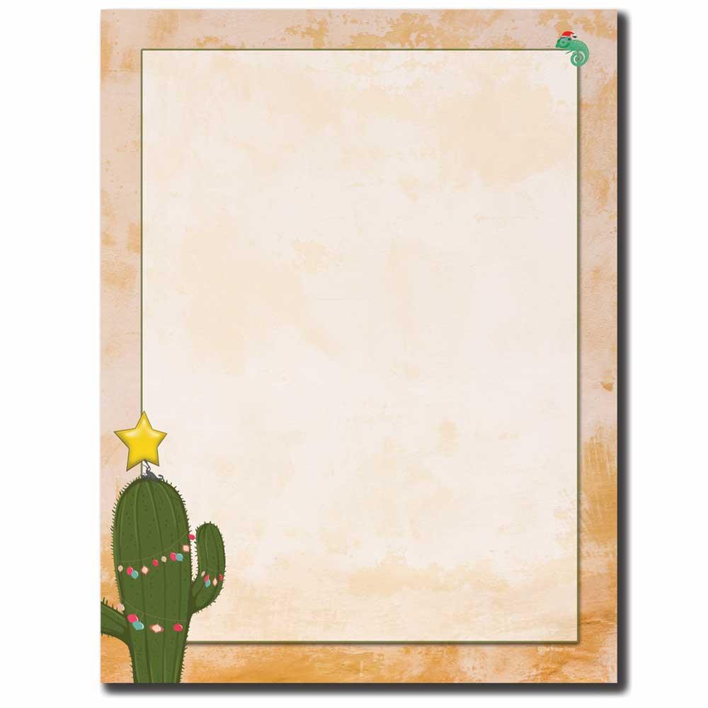 Christmas Cactus Letterhead Laser & Inkjet Printer Paper, 100pk