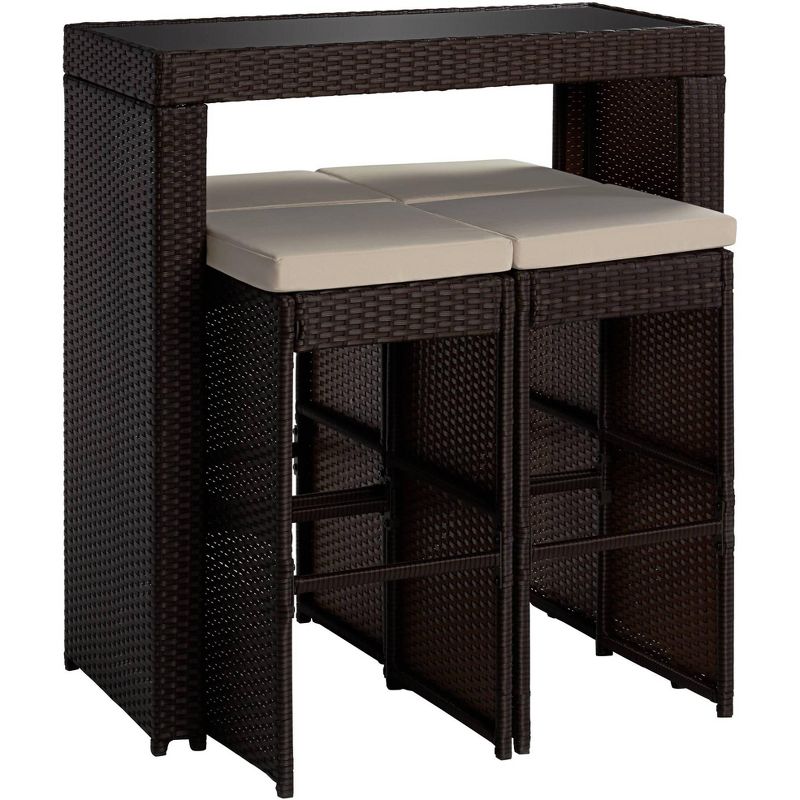 Wood Fiber Clay Patio Accent Table - Olivia & May