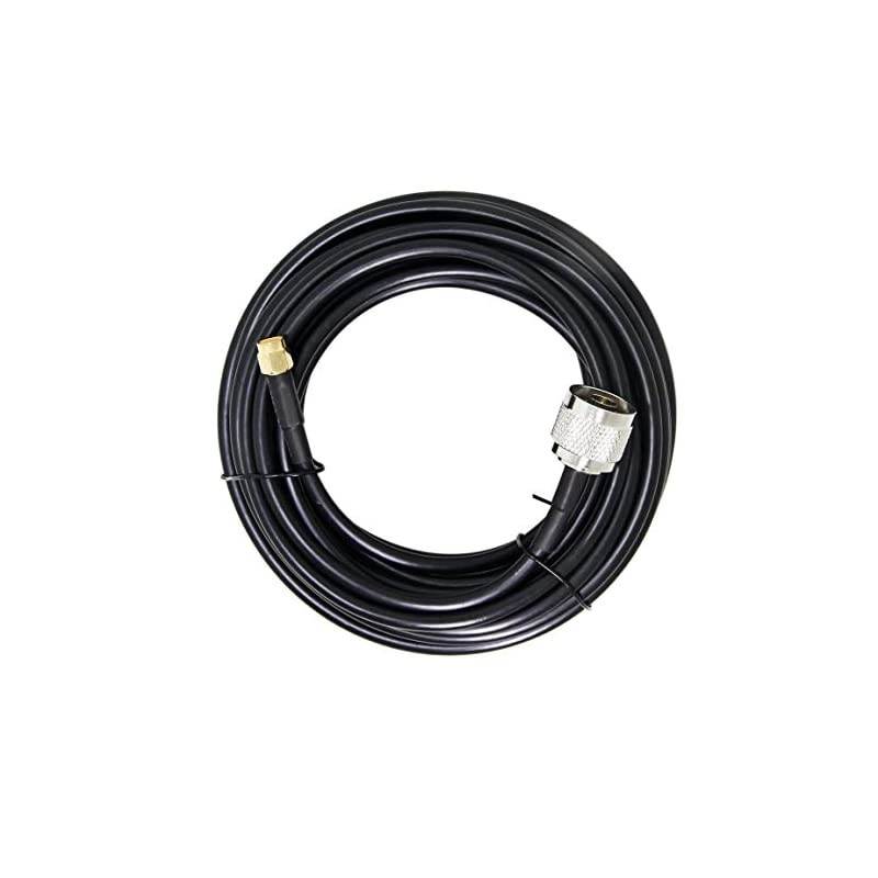 N Male to RPSMA Male 25ft  Ultra Low Loss Antenna Coax Cable Pigtail Jumper with Weatherproof Connector 765m for Yagi TPLink 24Ghz Antenna Router WiFi and ALFA Extender APs Receiver