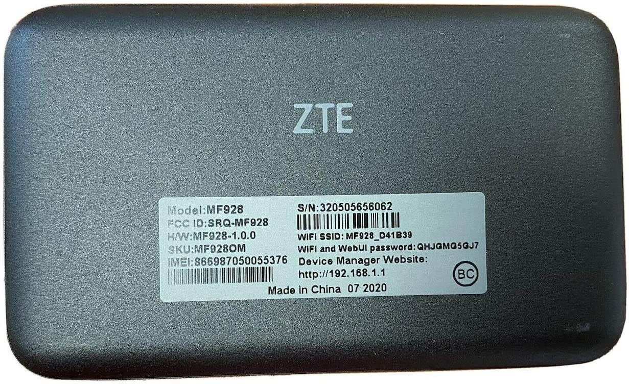 ZTE ZMAX Connect Mobile Hotspot 4G LTE | Connect Up to 10 Devices | Create WLAN Anywhere | Unlocked to Use Any Sim Card-Contact Your Carrier for Data Plan