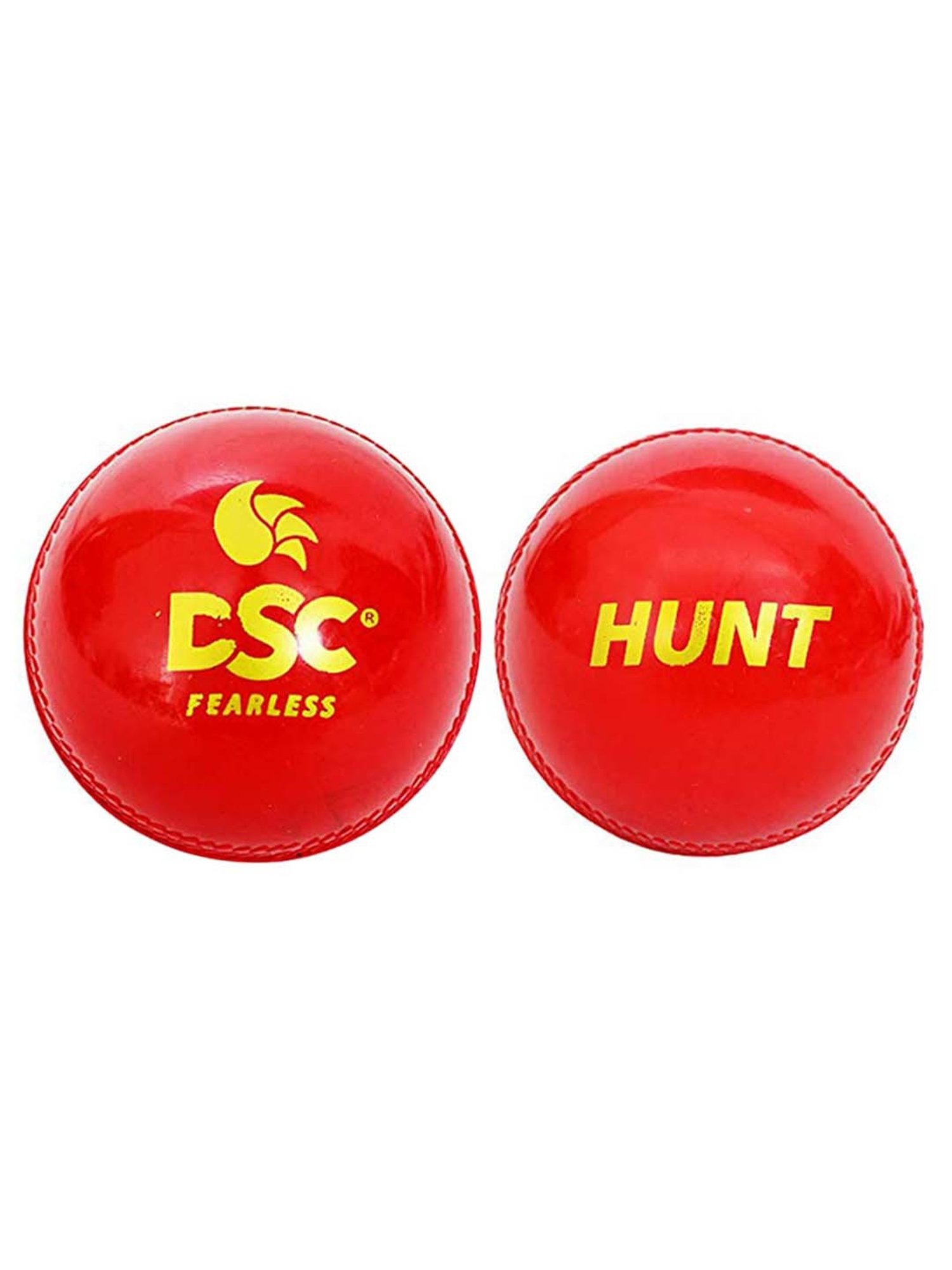 DSC Synthetic Hunt Synthetic Leather Cricket Ball Size - Free Size